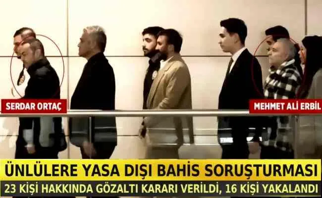 Yasa dışı Bahis operasyonu | Serdar Ortaç'a ev hapsi verildi