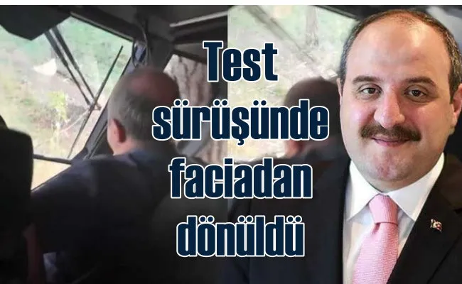 Mustafa Varank test sürüşünde kaza geçirdi