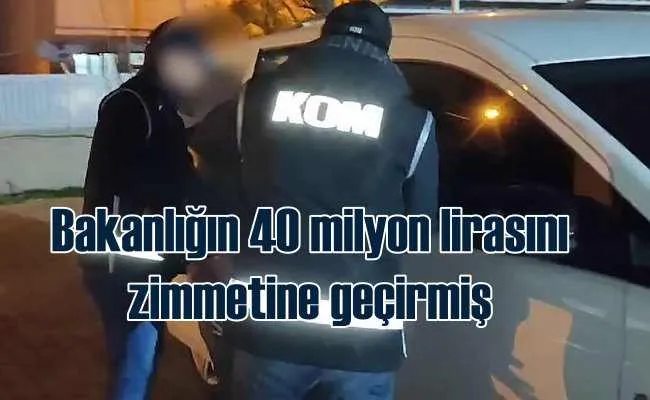 Bakanlığı dolandıran zanlıyı polis yakaladı