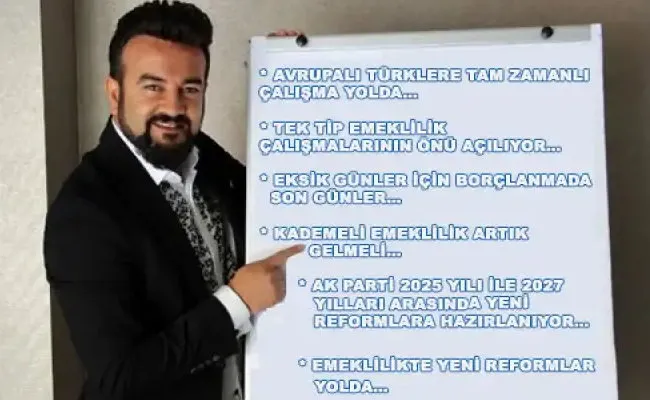 Sosyal Güvenlik Uzmanı Erhan Nacar’dan Yılsonu Müjdeleri