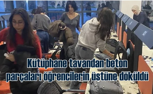 Ders çalışan öğrencilerin üzerine tavan çöktü