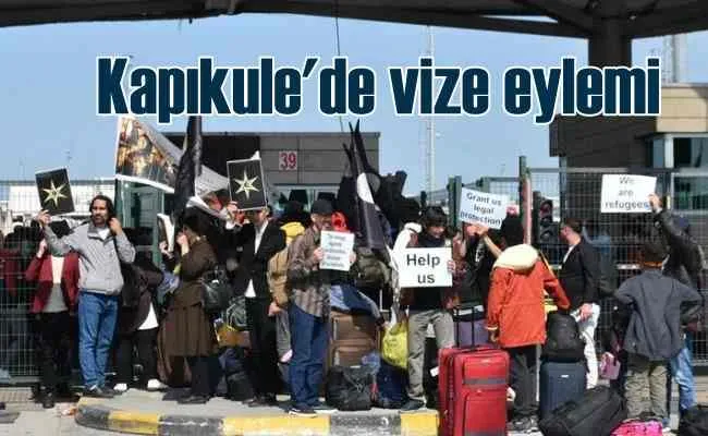 Işık Dini mensupları Kapıkulede eylem yaptı