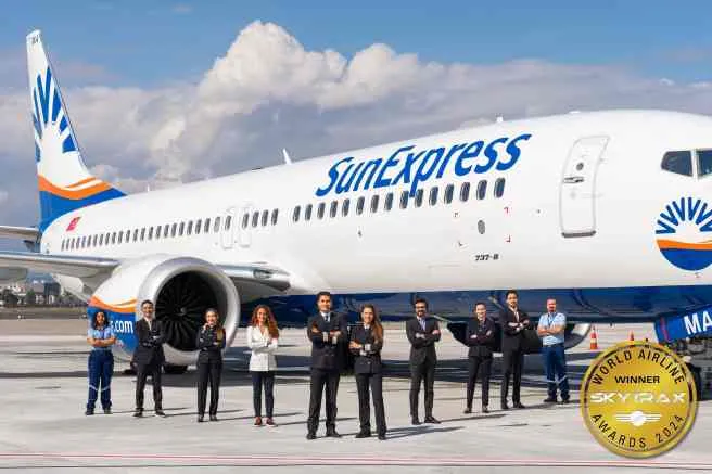 SunExpress, bu yıl da ‘Avrupa’nın En İyi Tatil Hava Yolu’ seçildi