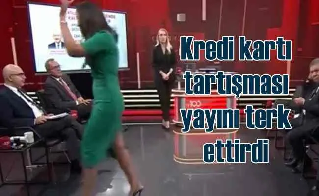 Buket Aydın Kredi kartı tartışması yüzünden canlı yayını tert etti