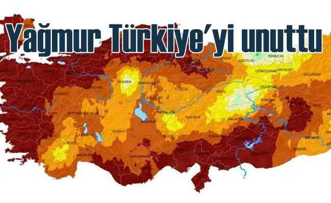 Son çeyrek asırda en düşük yağmurlu mevsim geçirdik