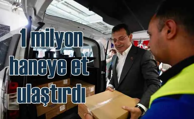 İBB 5 yılda 1 milyon haneye et ulaştırdı