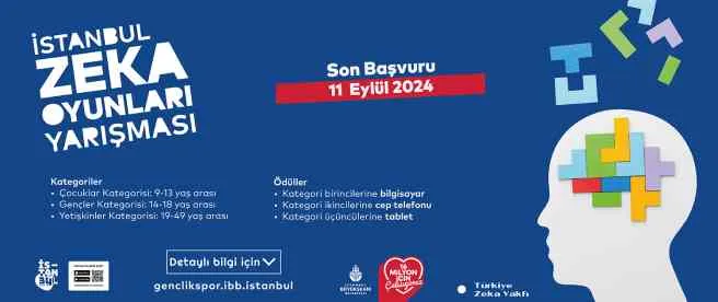 İstanbul Zeka Oyunları yarışması için başvurular başladı