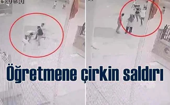 Kapı açma tartışması yüzünden öğretmene saldırdılar