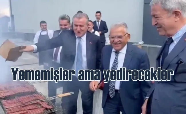 Mangal partisi yarım kalan başkan 1 ton sucuk dağıtacak