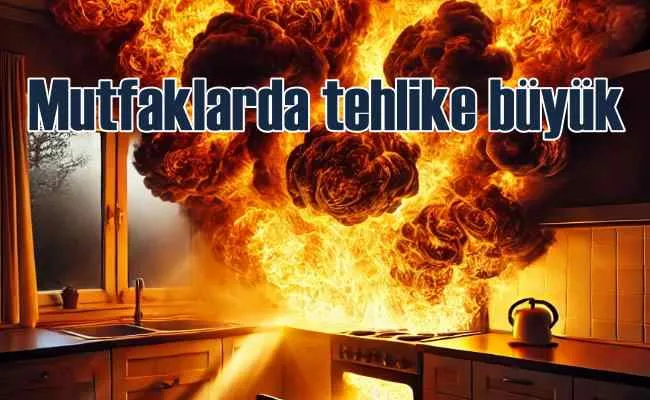 Ev yangınları en çok mutfakta çıkıyor!