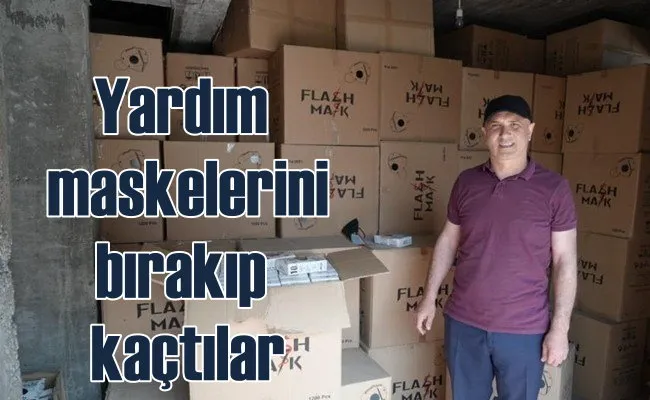 Yardım maskelerini emaneten bıraktılar, 2 yıldır almıyorlar