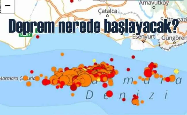 İstanbul depremi için harita yayınlayarak bilgilendirdi