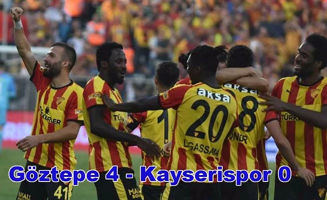 Göztepe evinde Kayserispor'u 4-0 yendi,