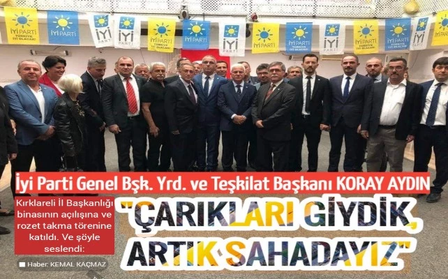 Koray AYDIN, "Çarıkları giydik, artık sahadayız"