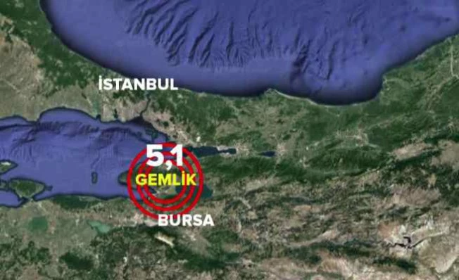 Gemlik'de deprem İstanbul'da hissedildi