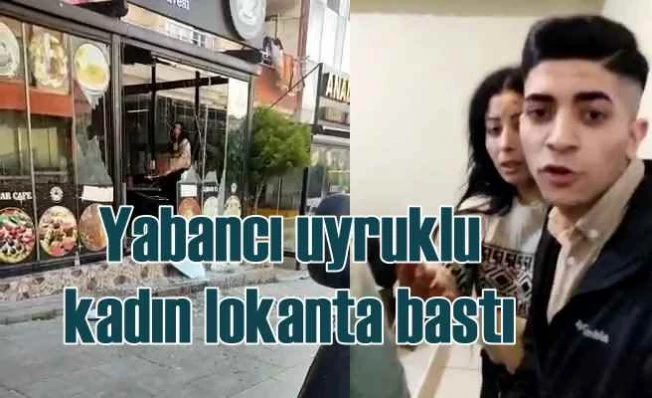 Öfkeli kadın lokantayı bastı, ortalığı karıştırdı