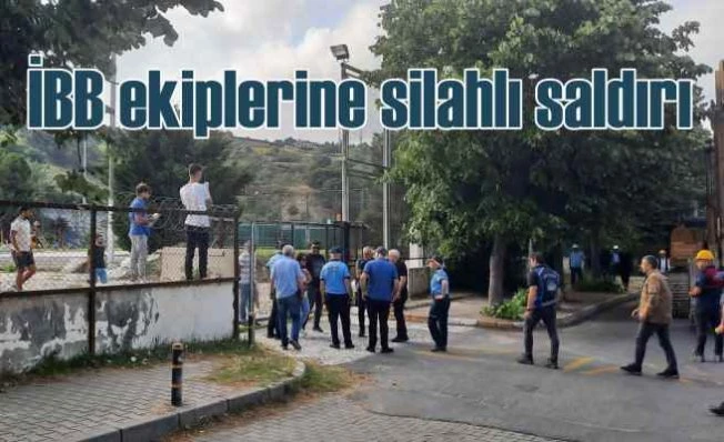 İBB ekiplerine silahlı pitbullu saldırı