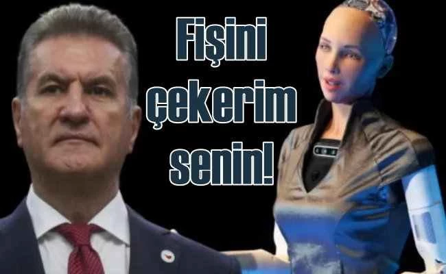 Sarıgül robot Sohpia'yı 'Fişini çekerim' uyarısı